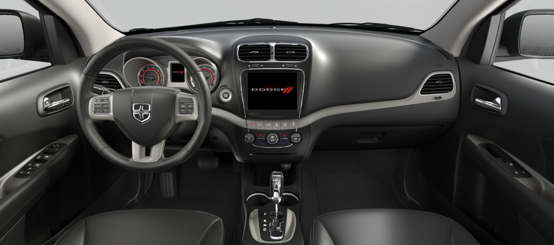 2018 Dodge Journey Crossroad AWD Black Leather Interior